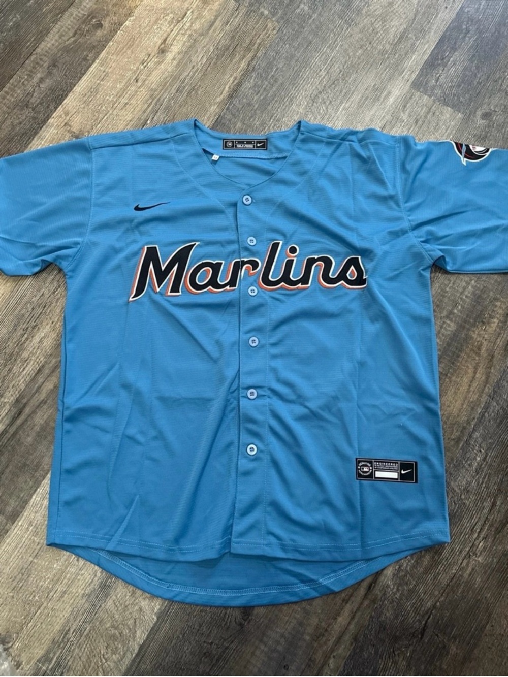 MLB Alcantara #22 Sky Blue and Black Jersey - Picture 2 of 3